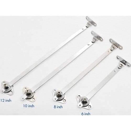 6/8/10/12 Inch Soft Down Lid Support Zinc Alloy Hinge Cabinet Cupboard Furniture Doors Close Lift Up Stay Support Hinge