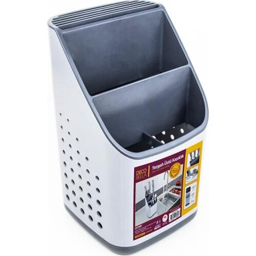 Bench Top Cutlery Knife Fork Spoon Dish Table Organizer with Water Tank After Washing