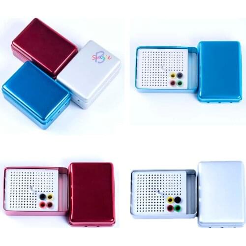 Dental Disinfection Burs Holder 180 Holes Block Stand Autoclavable Sterilizer Box Dentist Lab Equipment Endo Box