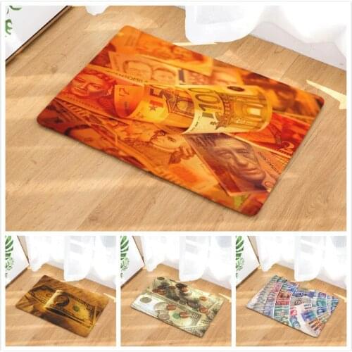 New Money Dollar print Door Mat Non-Slip Rugs and Carpets Floor Mats Room Kitchen Carpet Toilet Tapete Alfombras free shipping