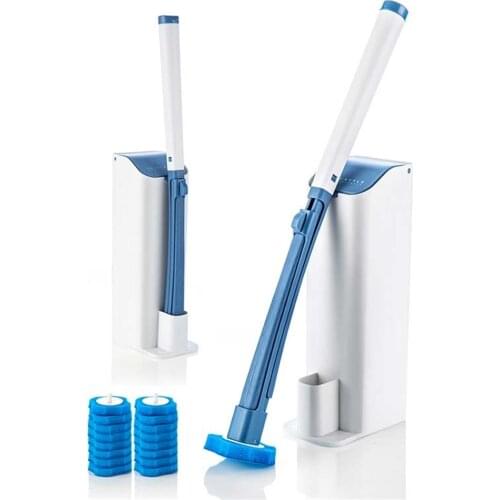 Disposable Bathroom Toilet Brush Cleaner With Long Handle No Dead Corner Cleaning Brush Replacement Brush Head And Plunger