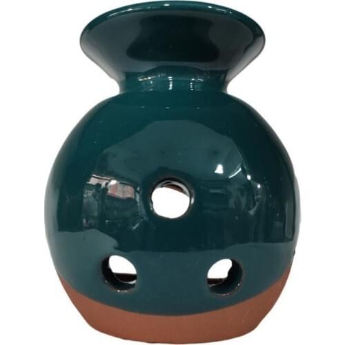 Mogan Potting Soil Handmade Oil Green Glazed Censer Candle Holder, Home Decoration, Home Decoration Accessories