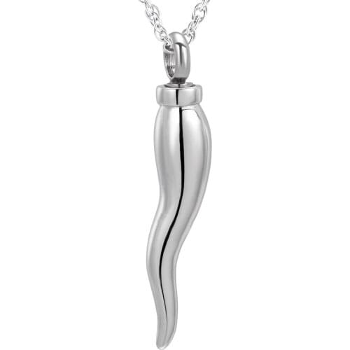 Stainless Steel Pepper Cremation Ashes Necklace Urn Pendant Hold Human/Pet Ash Keepsake Jewelry With Gift Box And Fill Kit