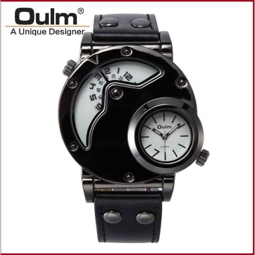 Luxury Watches Men Top Quality Brand Oulm 9591 Japan movement Quartz Watch Military Army Wristwatches Male Dress Relojes hombre