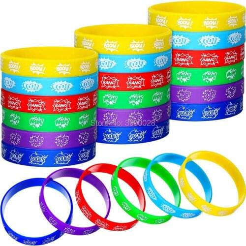 300pcs hero saying silicone wristband bracelet free shipping