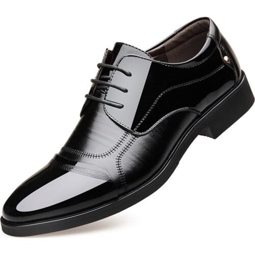 Height Increasing 6CM Men Dress Shoes Split Leather Oxford Shoes Brown Black Man Wedding Business Shoes Men Formal Dress Shoe