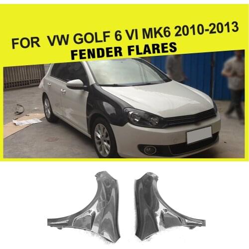 Carbon fiber Trunk Fenders Flares Side Fenders for Volkswagen VW GOLF 6 VI MK6 2010 - 2013 Car Accessories