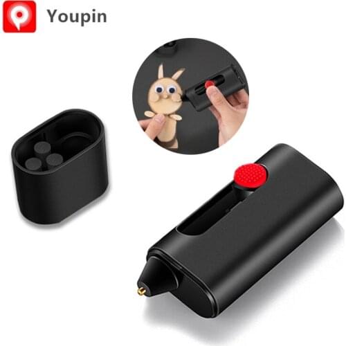 Wowstick Cordless Electric Hot Melt Glue Pen Gluer 2000mAh Type-C Rechargeable DIY Art Craft Glue Pen W/ 20pcs Glue Sticks
