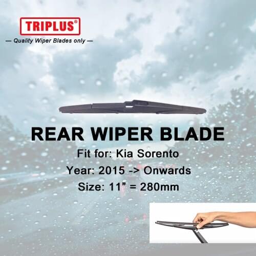 Rear Wiper Blade for KIA SORENTO (2015-Onwards) 1pc 11",Car Rear Windscreen Wipers,Back Window Windshield Wiper Blades