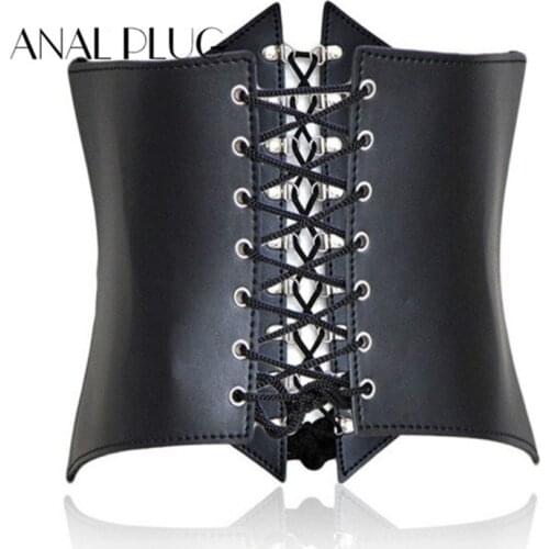Pu Leather Harness Sex Slave Bdsm Bondage Collar leash Handcuffs Neck Dog Collar Sex Adult Games Toys For Woman