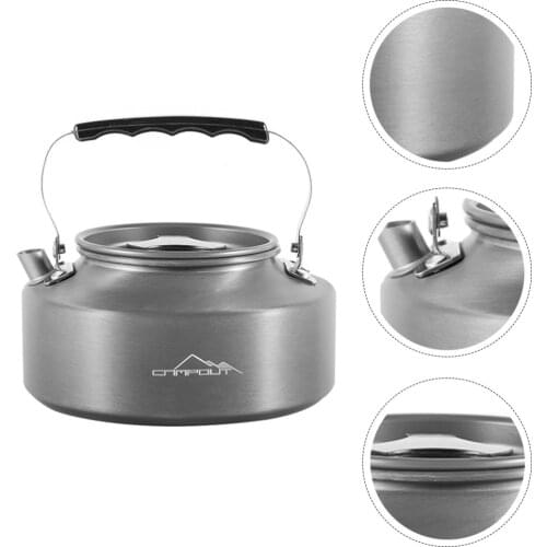 1.1L Portable Tea Kettle Outdoor Picnic Water Kettle Aluminum Teapot for Camping