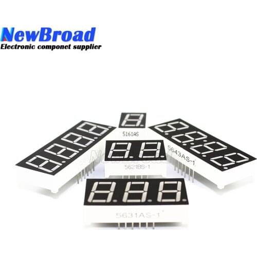 1pc 0.56inch LED display 7 Segment 1 Bit/2 Bit/3 Bit/4 Bit Digit Tube Red Common Cathode / Anode Digital 0.56 inch led 7segment