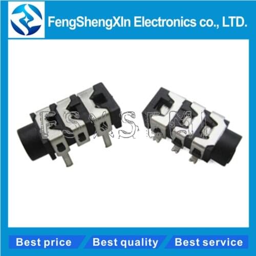 10pcs/lot PJ313D PJ313 PJ-313 3.5mm Female Audio Connector SMT DIP-5 SMD 6 Pin Stereo Headphone Jack PJ-313D