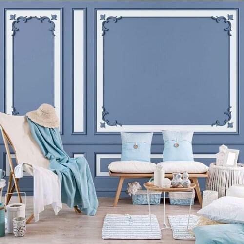 3D Nordic Morandi color mural webcast photography agency gypsum line background wall clothing shop wallpaper papel DE parede