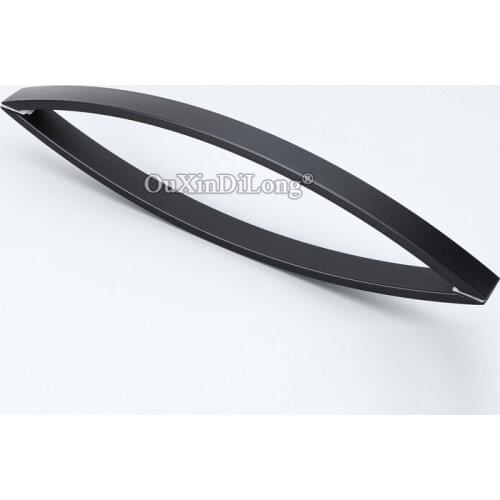 Brand New 304 Stainless Steel Frameless Shower Cabin Glass Sliding Door Handles Dumb Black Glass Door Pull / Push Handles