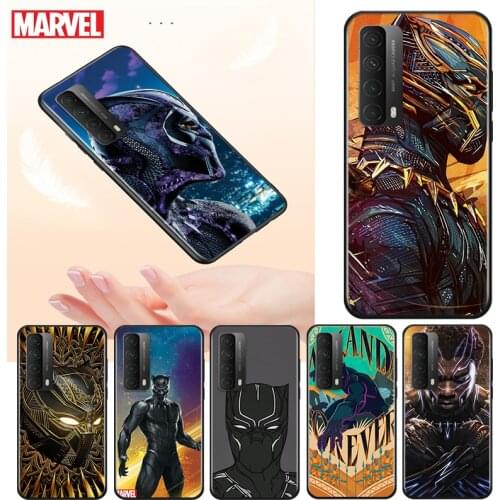 Marvel Avengers Black Panther For Huawei Y9S Y9A Y9 Y8P Y8S Y7P Y7A Y7 Y6S Y6 Y5P Y5 PRO Lite Prime 2020 2019 2018 Phone Case