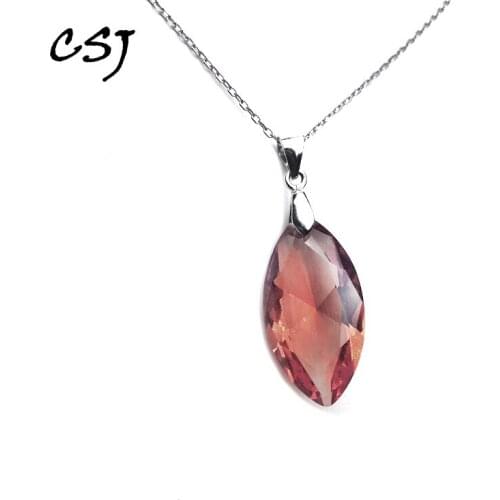 CSJ 2020 Classic new Design Zultanite Pendant Sterling 925 Silver cushion Created Sultanite Color Change Fine Jewelry woman gift