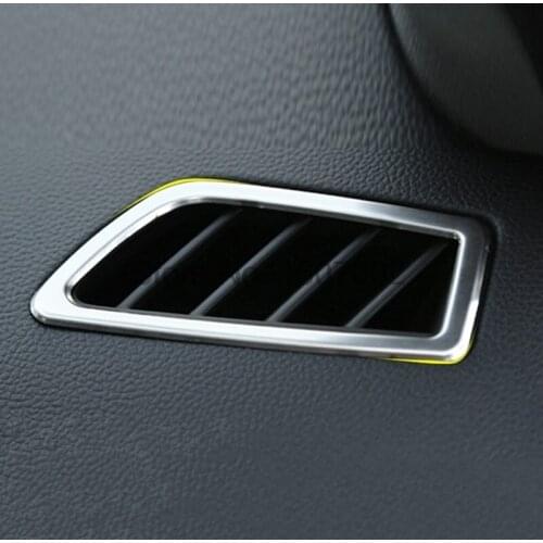 For Renault Koleos Stainless Steel Front Air Condition Vent Outlet Cover Trims Decoration Garish Bezel