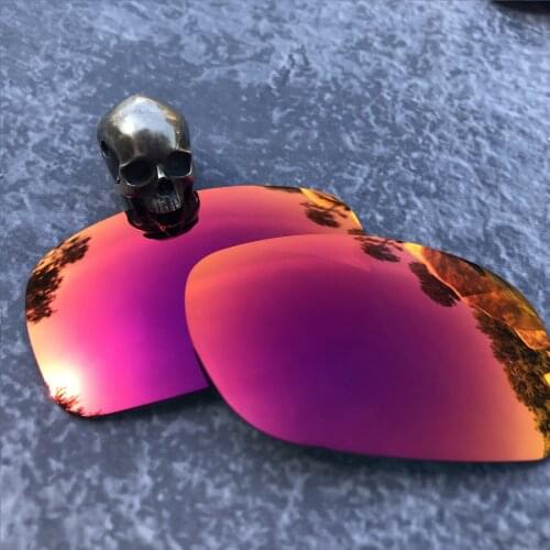 Firtox True Polarized Enhanced Replacement Lenses for-Oakley Blender OO4059 Sunglass (Lens Only)-Purple Red Mirror