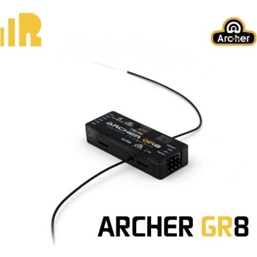 FrSky 2.4GHz ARCHER GR8 OTA 3.5V-10V 8/24CH ACCESS S.Port/F.Port PWM SBUS Output Redundancy Receiver for RC Drone Airplane