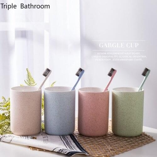 Nordic Simplicity Style Ceramic Cup Home Bathroom Portable Mouth Cup Milk Coffee Tea Mug Bedroom Table Ornaments Crafts Gifts