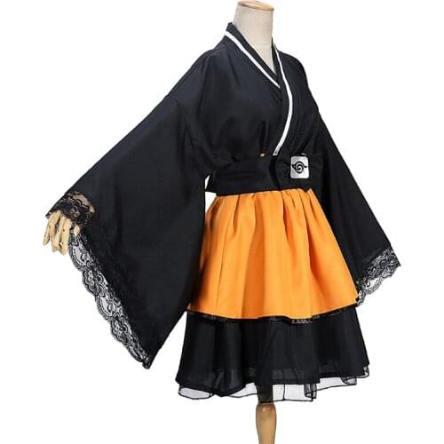 Japanese Anime Cosplay Costume Uzumaki Lolita Kimono Costume For Women and Men