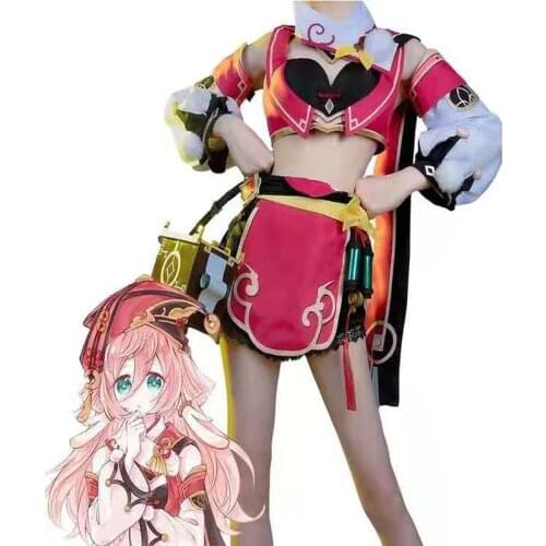 Mangoyoyo Genshin Impact Yanfei Cosplay Costume Fei Yan Game Suit Uniform Yan Fei Cosplay Costume Halloween Party Outfit