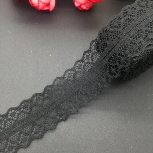 10yards/lot 30mm Wide Black Bilateral Handicrafts Embroidered Net Lace Trim Ribbon Wedding/Birthday/Christmas Decorations
