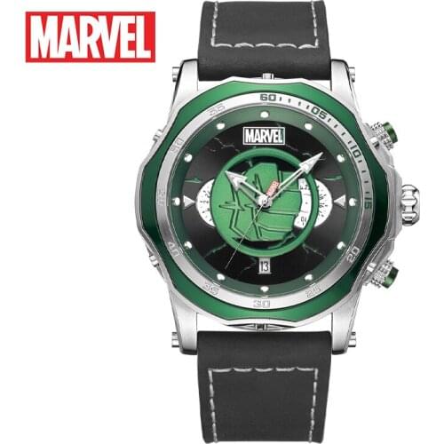 MARVEL Men Quartz Watch Luxury Watch Avengers Hulk Lovers Watch Fahion Wrist Watch For Men Business Mens Watches Boys Watches