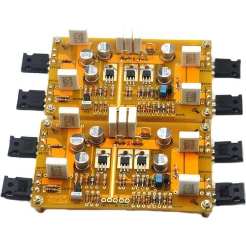 One Pair Class A Single-ended 2*PASS A3 HIFI Amplifier board IRF9610 IRF244 30W+30W DC25V 8ohm
