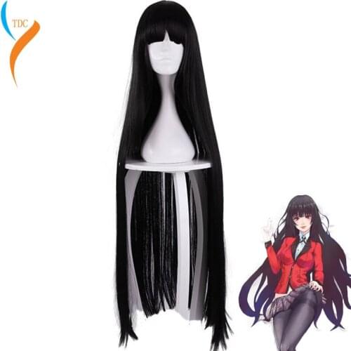Anime Kakegurui Compulsive Gambler Mary Saotome Momobami Kirari Jabami Yumeko Synthetic Hair Cosplay Costume Wigs +Wig Cap