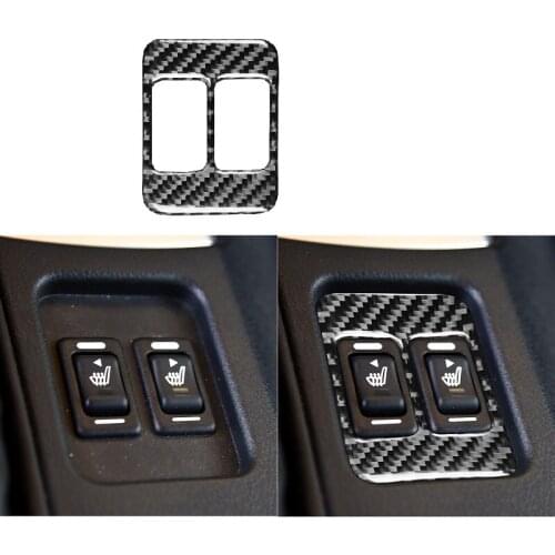 Fit For Subaru BRZ Toyota 86 GT86 17-19 Car Center Console Seat Heating Switch Button Frame Sticker Carbon Fiber Accessories