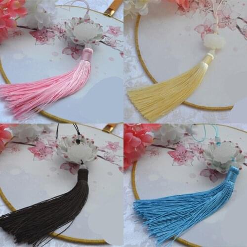 1pcs Ancient Fan Pendant Hanfu Accessories Tassel Waist Pendant for Bag Mobile Phone Decor Prop Women Men Gift