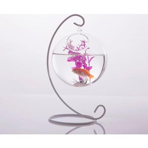 Clear Ball Shaped Glass Flowers Vase Terrarium Container Garden Hanging Decor