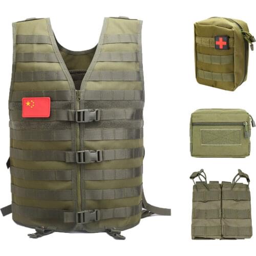 Tactical Molle Vest Army Military Utility Airsoft Duty Vest Outdoor Sports Camouflage Gear CS Wargame Hunting Vest Adjustable