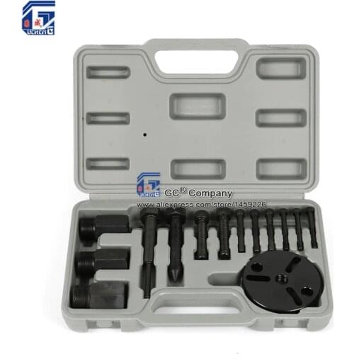 A/C R134a R12 Compressor Clutch Hub Puller Kit Remover & Installer Repair Tool Set