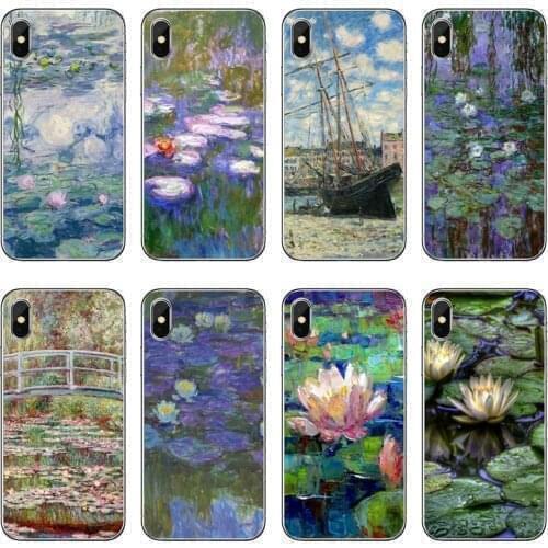 Silicone Phone Case Monet Garden Lotus For Samsung Galaxy A71 A70 A60 A51 A50 A41 A40 A31 A30 A20E A21S A12 A10 A7 A5 A3