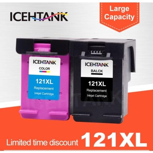ICEHTANK Compatible Ink Cartridge Replacement For HP 121 XL 121XL Deskjet F4283 F2423 F2483 F2493 F4213 D2563 Printer Cartridges