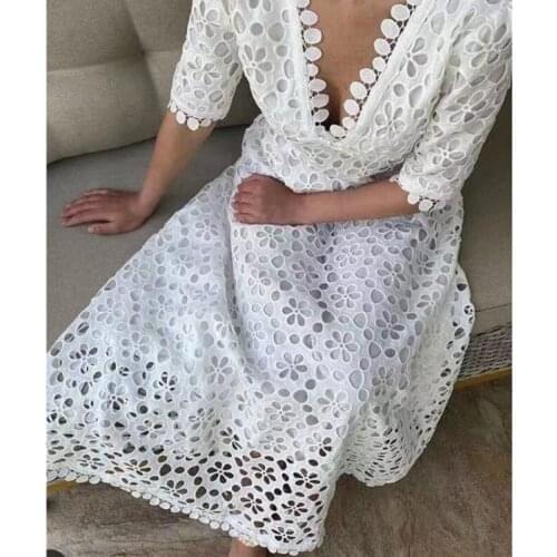 Wangxiangqian Summer Dresses With Lace