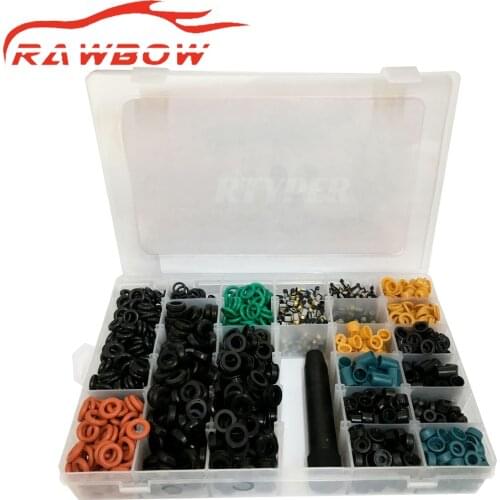 1 Box Fuel Injector Rebuild Kits O ring Pintle Cap Micro Filte Repair Tool For Universal Bosch Smart Lorinser Audi