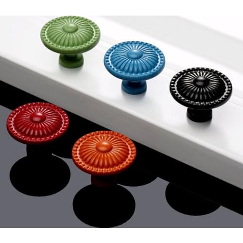 1Pc Simple Round Door Knobs Drawer Cabinet Cupboard Wardrobe Closet Kitchen Pulls Handle Furniture Hardware Knobs and Handles