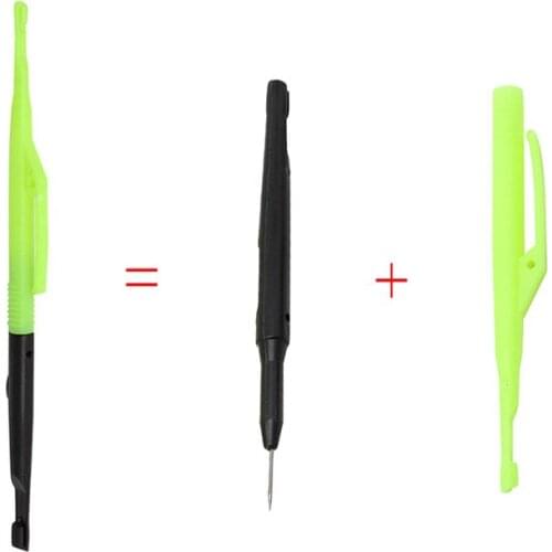 1Pc Plastic Pen Shape Hook Remover Fish Detacher With Knot Picker Fishing Extractor