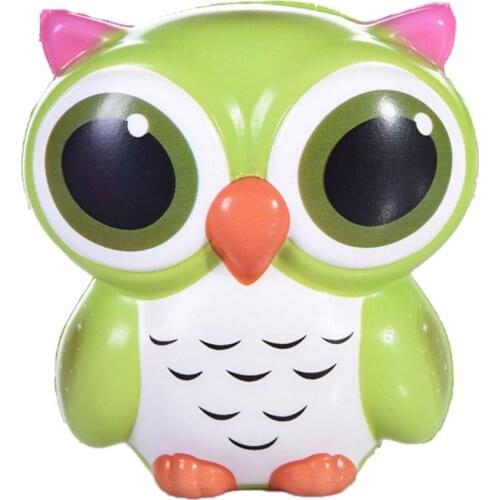 12CM Lovely Kawaii Owl Doll Soft Slow Rising Pendant Phone Straps Squeeze Toys Decompression Toys Office Stress Reliever Toys