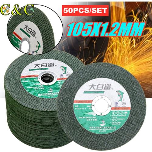 50Pcs 4 Inch Resin Metal-Cutting Saw Blade Wheel 16mm Bore Grinding Disc For cutting iron,metal,steel Suitable for Angle Grinder