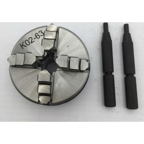 63mm 4Jaw Manual Lathe Chuck 2.5" Self-Centering Lathe Chuck M14 for CNC Buddha Beads Machine
