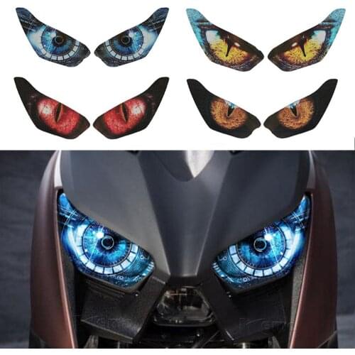 For Yamaha XMAX 300 2017 2018 2019 Motorcycle Accessries 3D Front Fairing Headlight Sticker Guard Head light Stickers