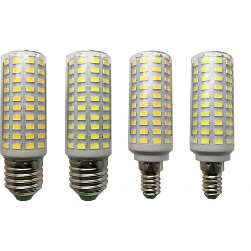 Aluminum E27 E14 LED Corn Bulb SMD5730LED Spotlight Warm Cool White 20W Flicker Free 360 Beam Chandelier Light Replace Bulb Lamp