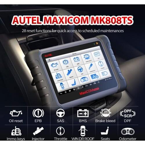Autel MaxiCOM MK808TS as MK808 add TS601 TPMS Sensor Programming OBD2 Car Diagnostic Tool OBD 2 Scanner Key Coding PK MK808BT