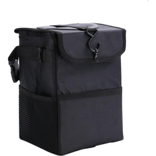 Car Garbage Bag Waterproof Car Trash Can with Lid Auto Door Seat Back Garbage Bag Hanging Leak-Proof Car Storage