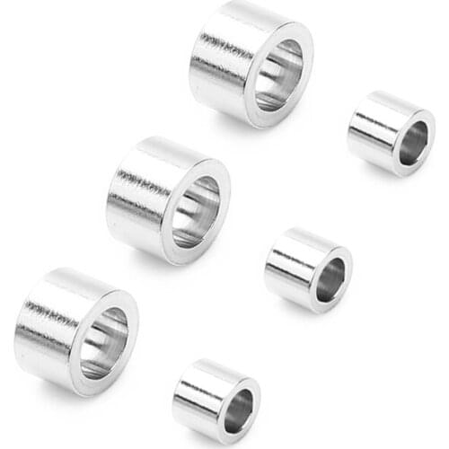 20Pcs/lot Dia 3.2/5.2mm Beads Stainless Steel Spacer Beads For Bracelets Diy Jewelry Making Findings